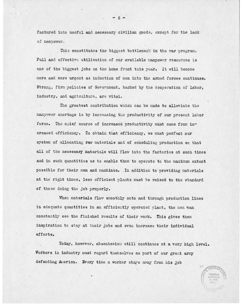 Speech of Senator Harry S. Truman Before the Irish Fellowship Club, Chicago, Illinois