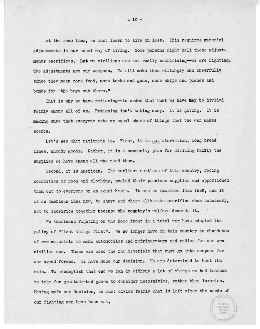 Speech of Senator Harry S. Truman Before the Southern Supply and Machinery Distributors at Cincinnati, Ohio