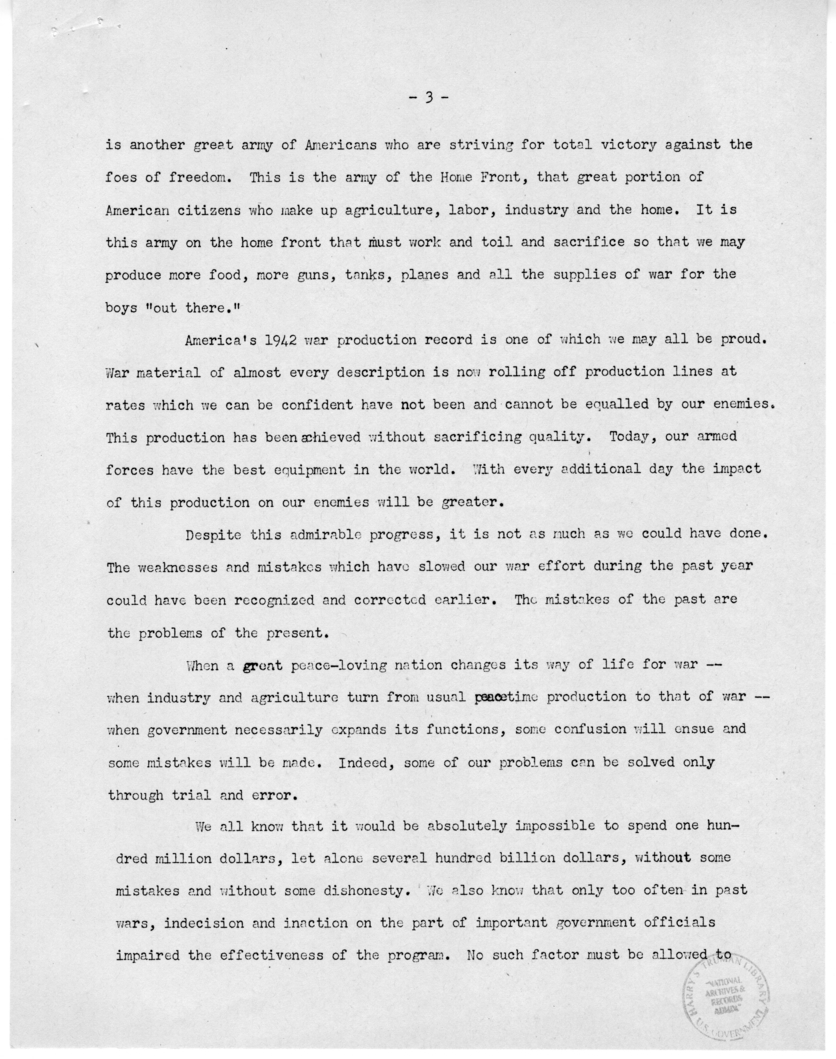Speech of Senator Harry S. Truman Before the St. Louis Chamber of Commerce at St. Louis, Missouri