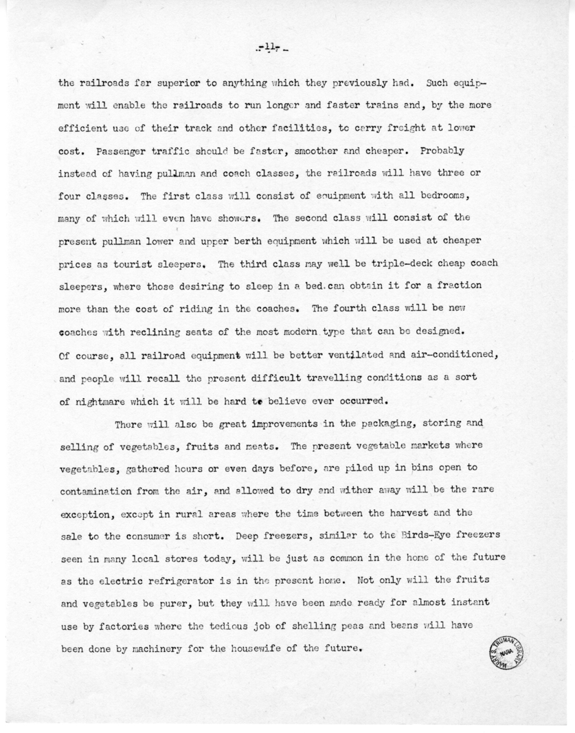 Speech of Senator Harry S. Truman Before the Fraternal Order of Eagles