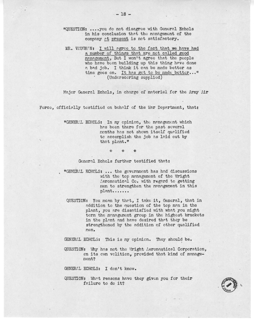 Speech of Senator Harry S. Truman Delivered over the Blue Network, Shenandoah, Iowa