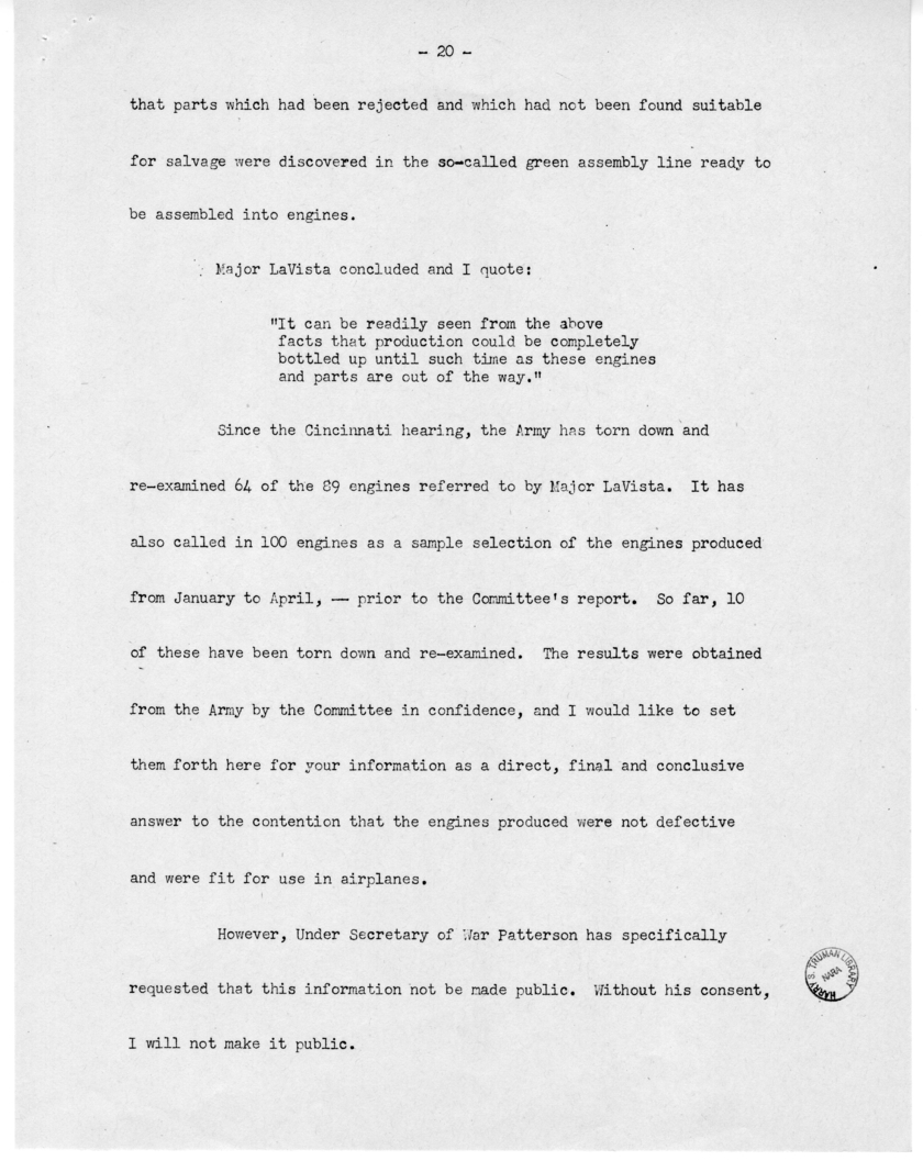 Speech of Senator Harry S. Truman Delivered over the Blue Network, Shenandoah, Iowa