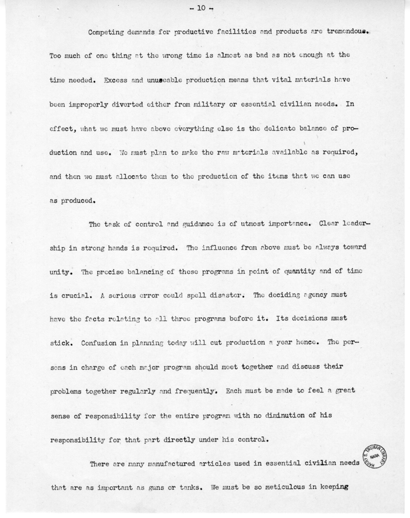 Speech of Senator Harry S. Truman at Jefferson City, Missouri