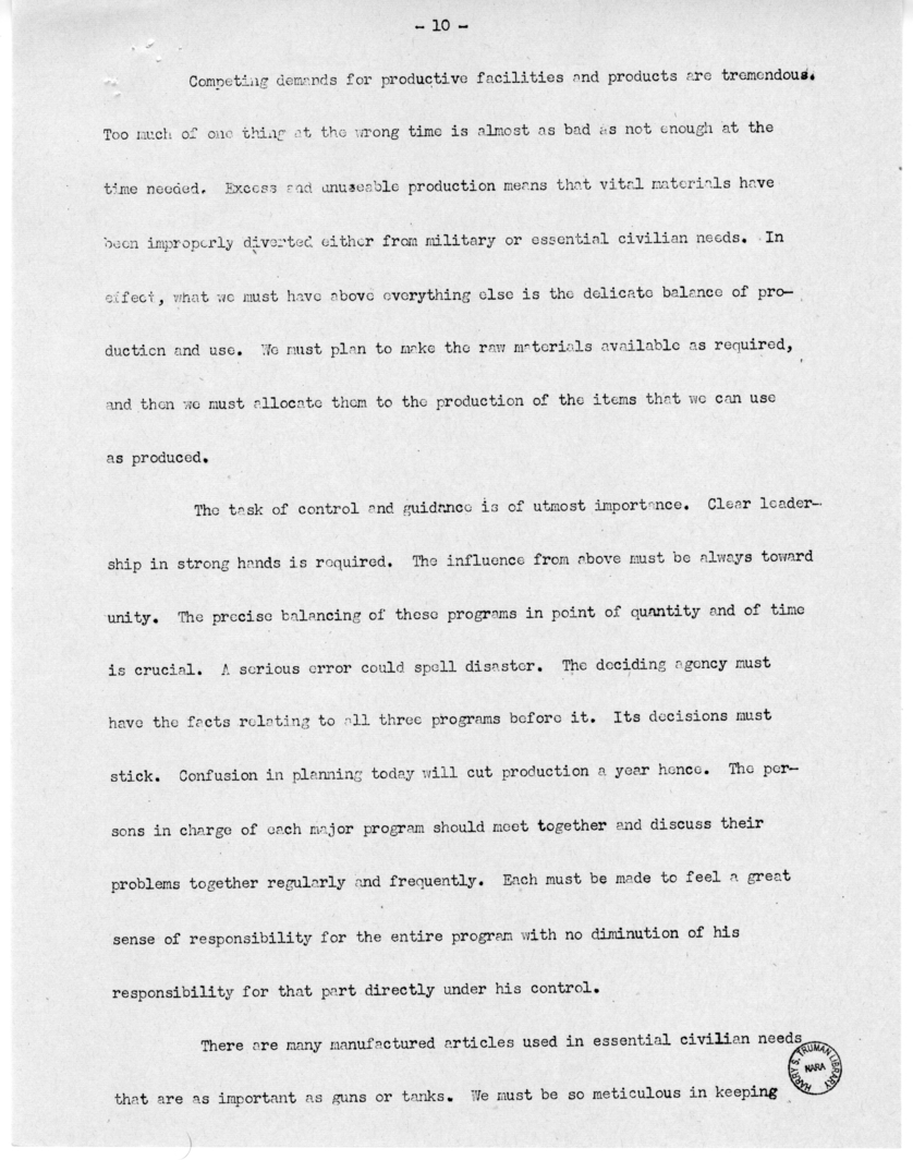 Speech of Senator Harry S. Truman at Caruthersville, Missouri
