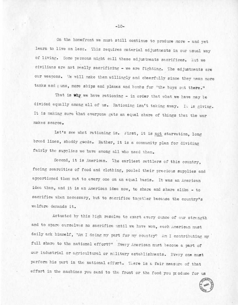 Speech of Senator Harry S. Truman at Jackson Day Dinner, Tampa, Florida