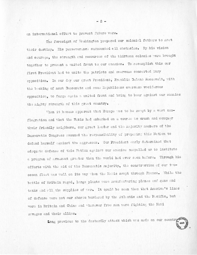 Speech of Senator Harry S. Truman at Ogden, Utah