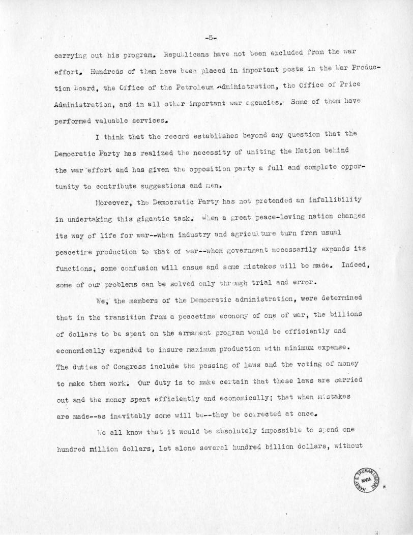 Speech of Senator Harry S. Truman at Ogden, Utah
