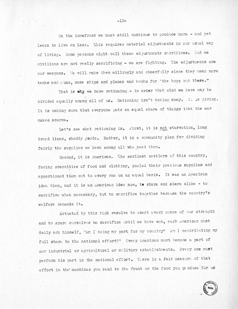 Speech of Senator Harry S. Truman at Ogden, Utah