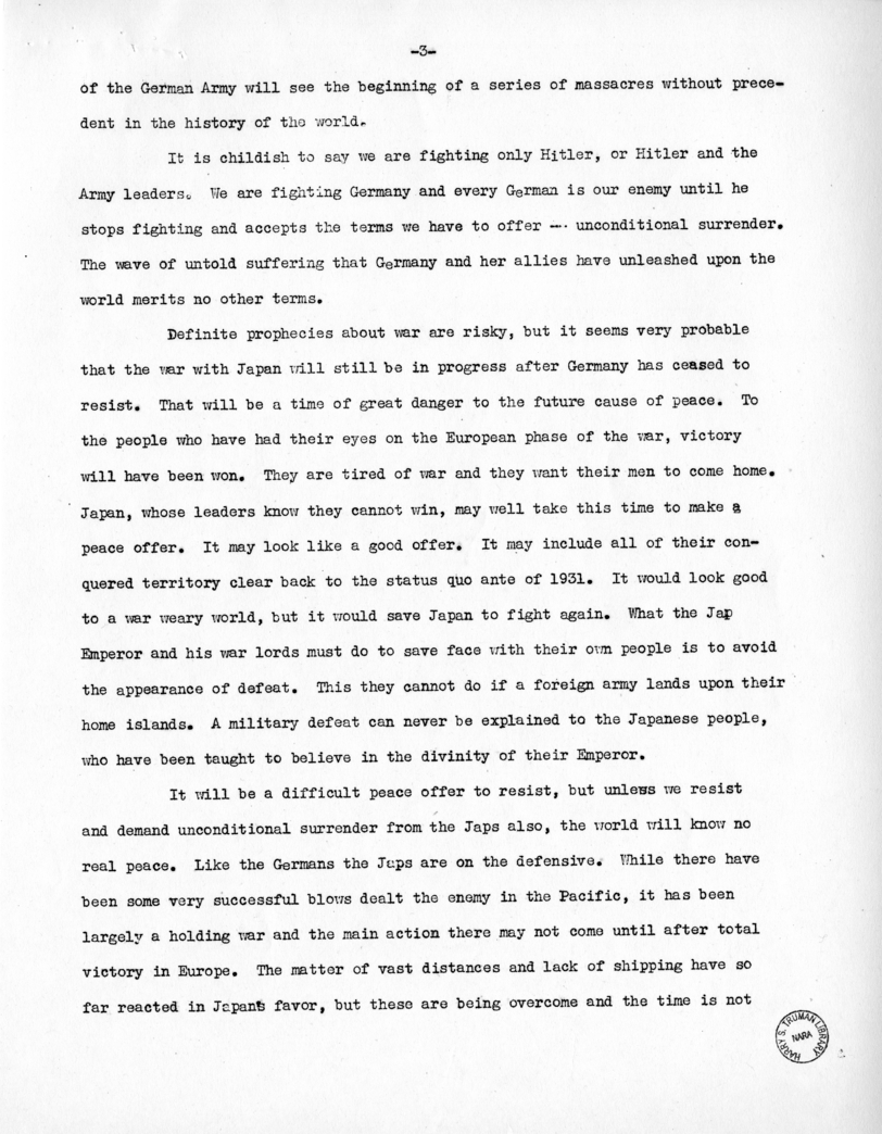 Speech of Senator Harry S. Truman at Flag Day Services, Benevolent and Protective Order of Eagles, Toledo, Ohio