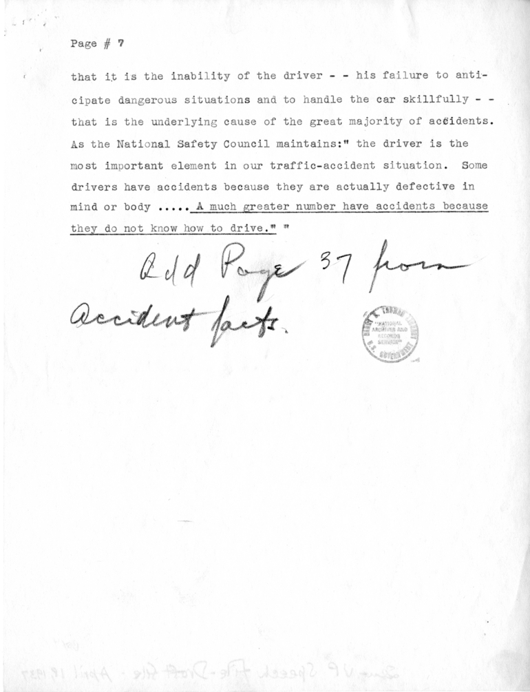 Speech of Senator Harry S. Truman
