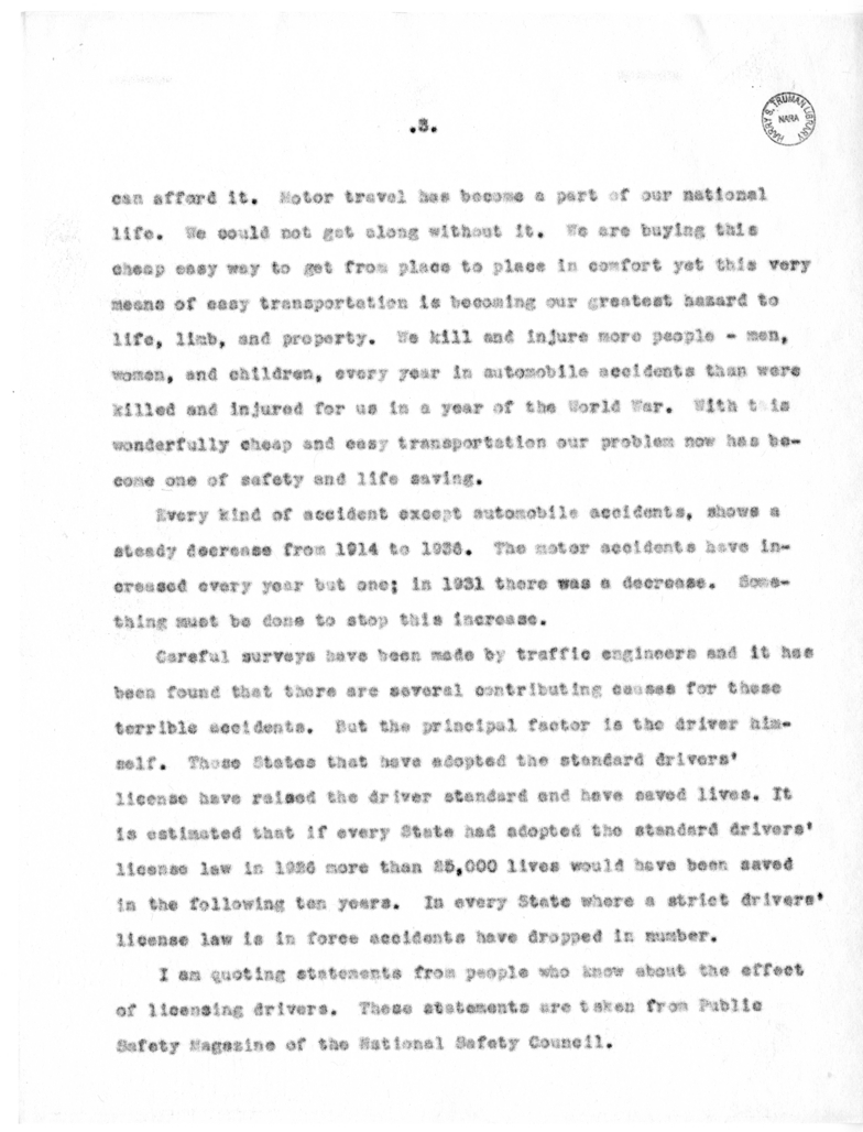 Speech of Senator Harry S. Truman delivered at Independence, Missouri