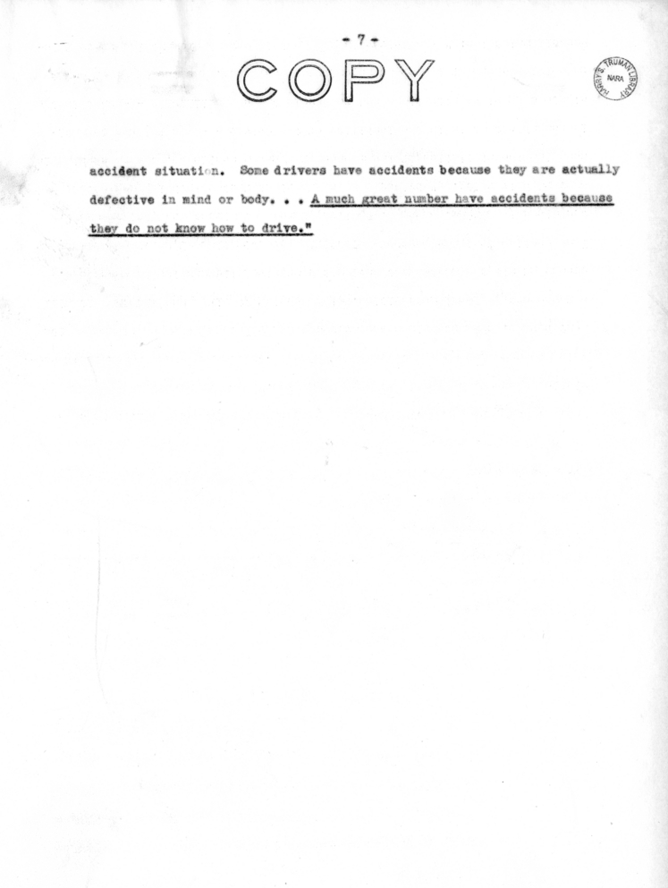 Speech of Senator Harry S. Truman Delivered at the National Convention of the Fraternal Order of Eagles, Chicago, Illinois