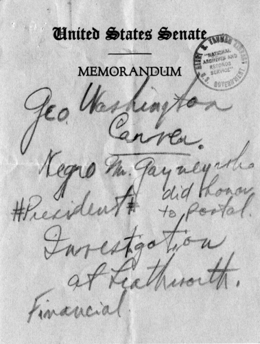 Handwritten Draft Speech of Senator Harry S. Truman to the National Postal Employees Association