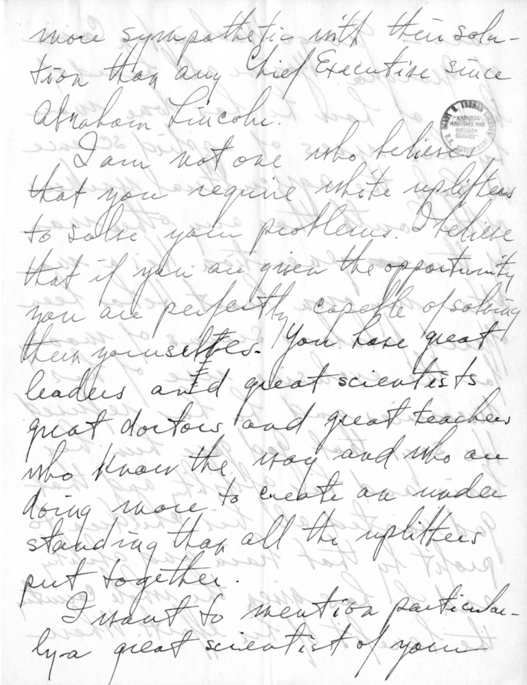 Handwritten Draft Speech of Senator Harry S. Truman to the National Postal Employees Association