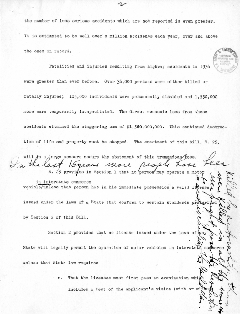 Draft of Radio Speech of Senator Harry S. Truman