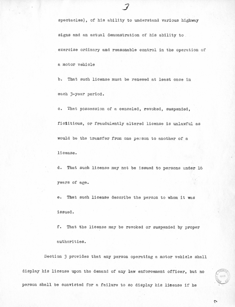 Draft of Radio Speech of Senator Harry S. Truman