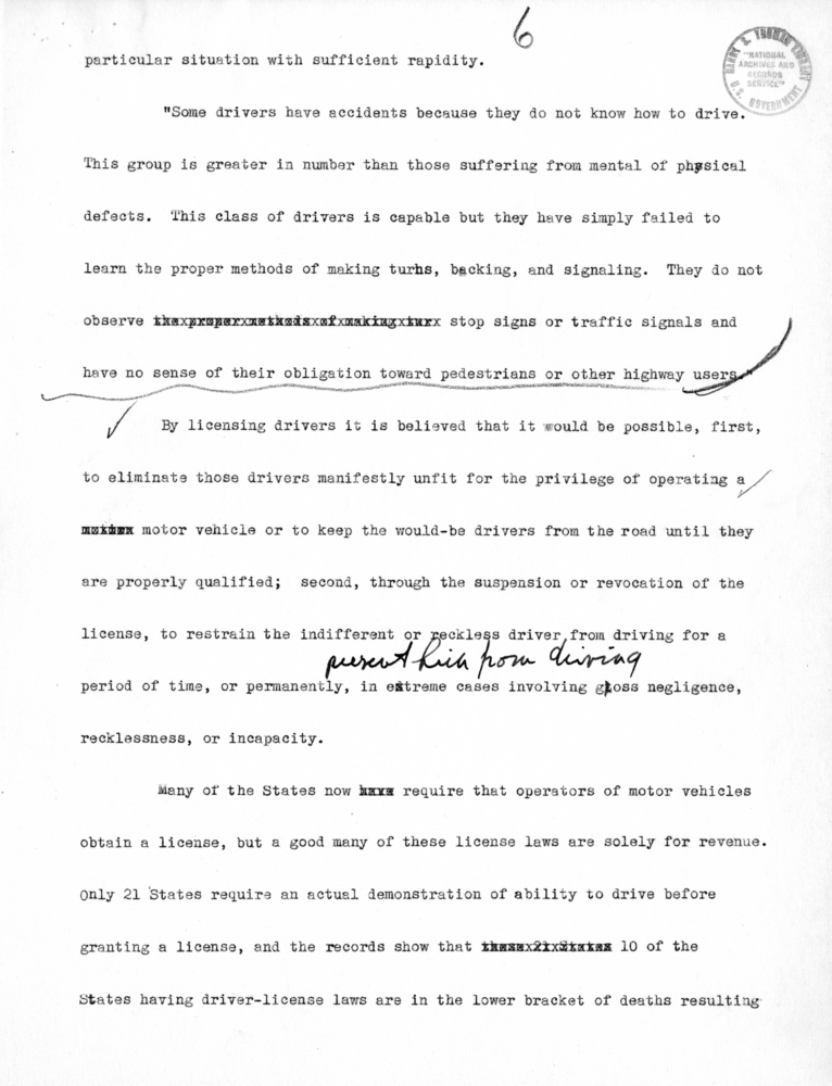 Draft of Radio Speech of Senator Harry S. Truman