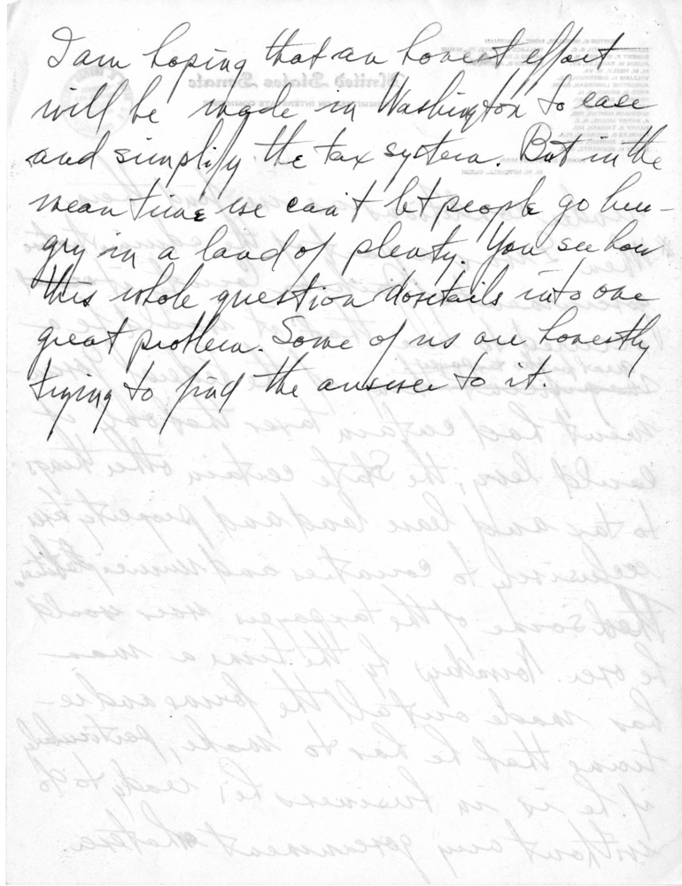 Draft Speech of Senator Harry S. Truman delivered at Jefferson City, Missouri