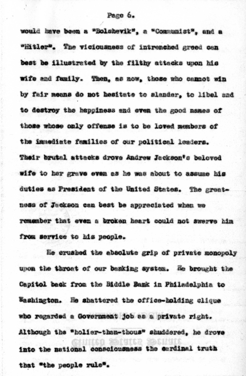 Speech of Senator Harry S. Truman at Columbus, Ohio