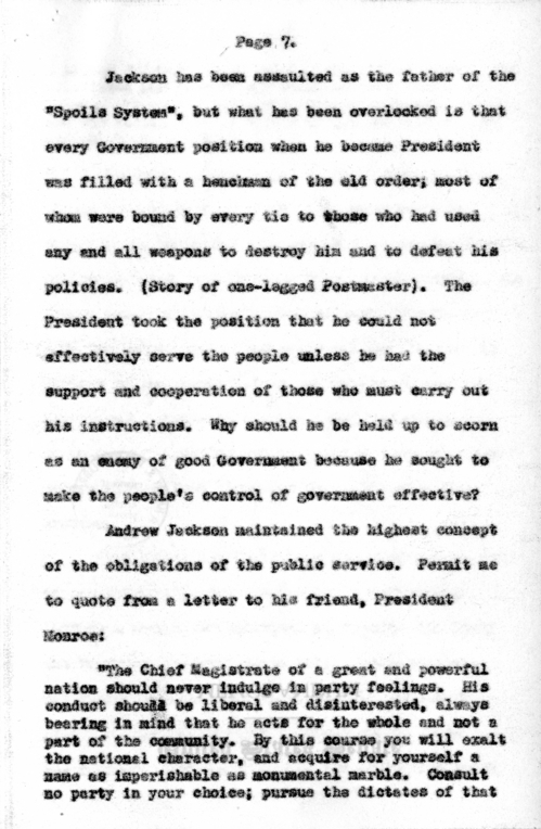 Speech of Senator Harry S. Truman at Columbus, Ohio