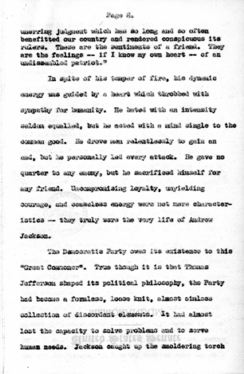 Speech of Senator Harry S. Truman at Columbus, Ohio