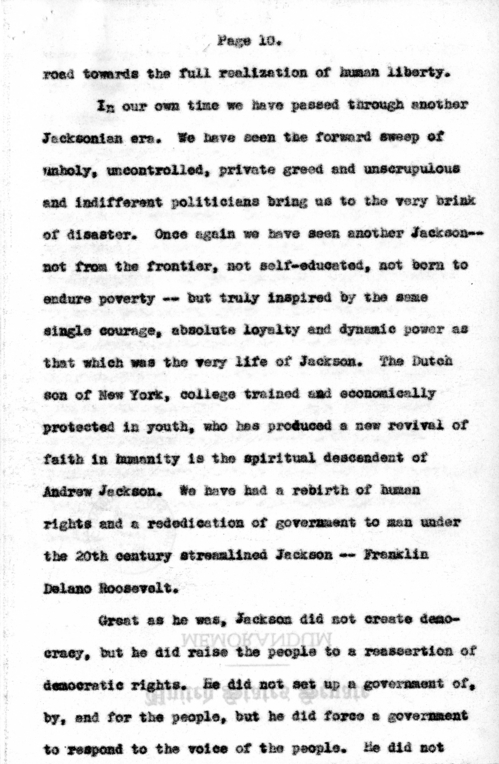 Speech of Senator Harry S. Truman at Columbus, Ohio
