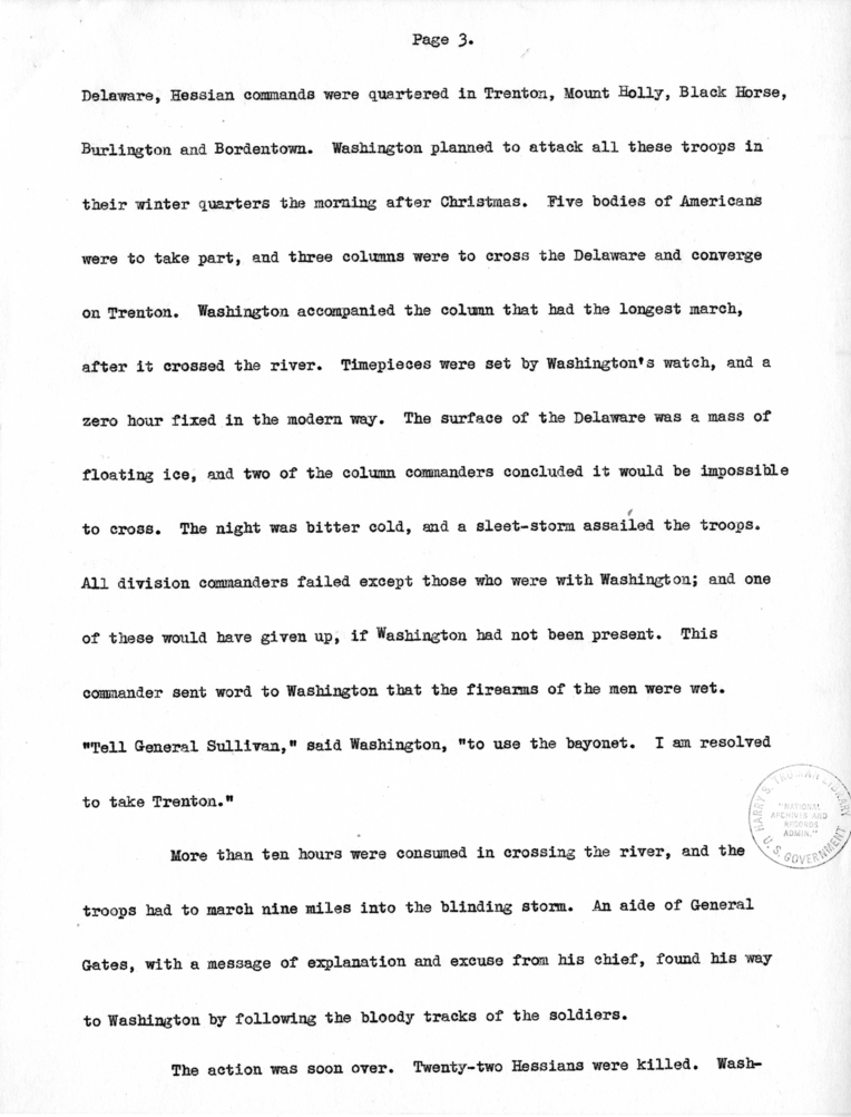 Radio Speech of Senator Harry S. Truman
