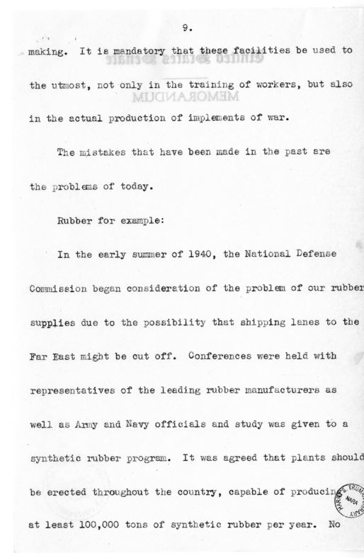 Speech of Senator Harry S. Truman to the Railraod Telegraphers Convention at Kansas City, Missouri