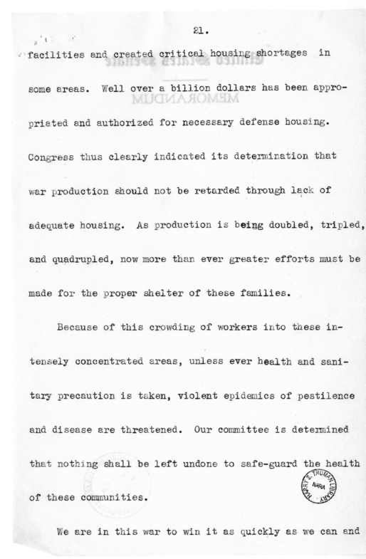 Speech of Senator Harry S. Truman to the Railraod Telegraphers Convention at Kansas City, Missouri