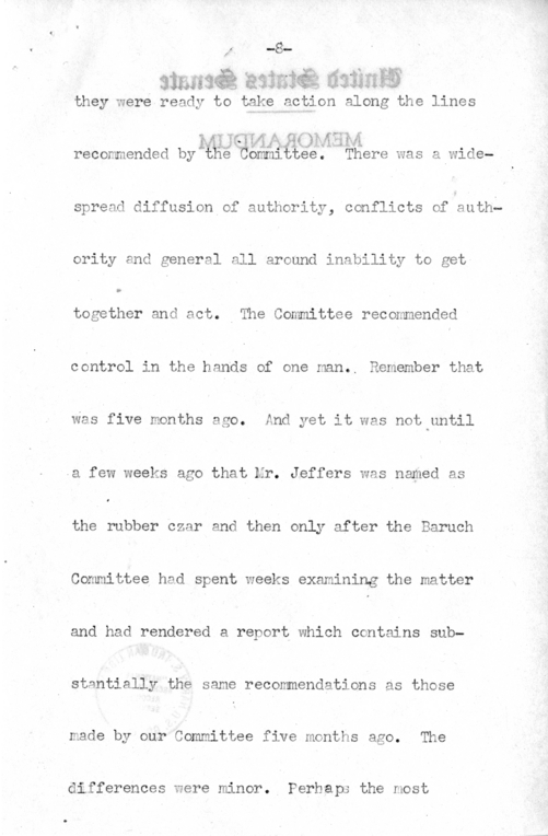 Speech of Senator Harry S. Truman Before the American Trucking Association at St. Louis, Missouri