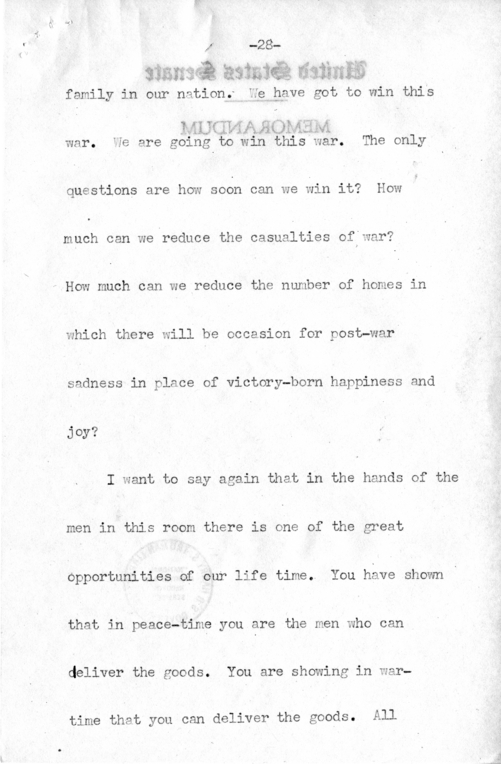 Speech of Senator Harry S. Truman Before the American Trucking Association at St. Louis, Missouri