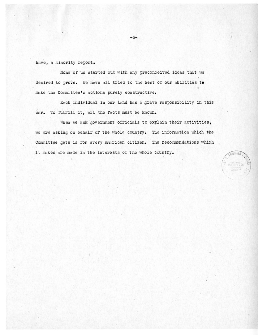 Speech of Senator Harry S. Truman at San Francisco, California