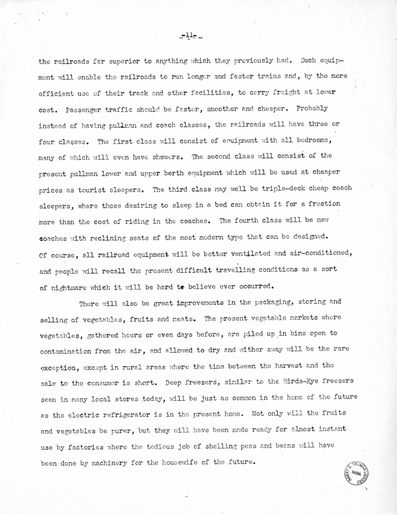 Speech of Senator Harry S. Truman at Kirksville, Missouri