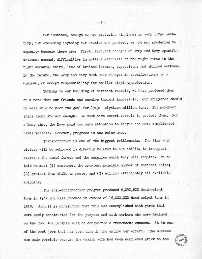 Speech of Senator Harry S. Truman at Caruthersville, Missouri