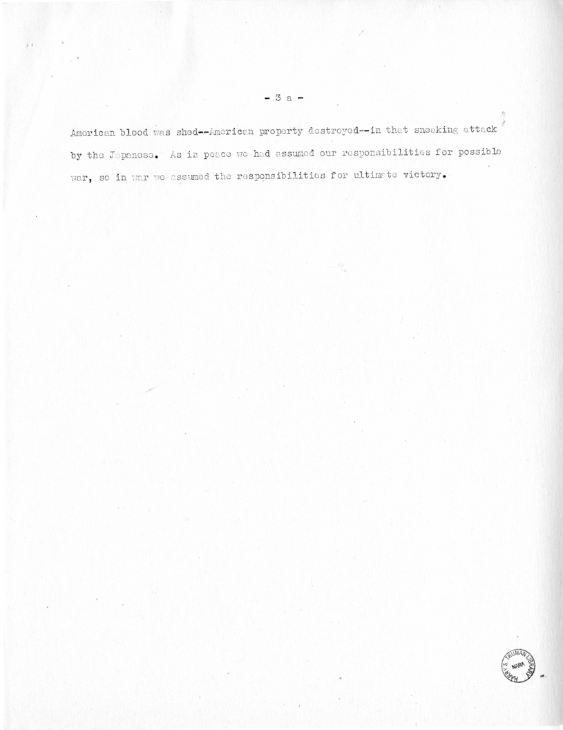 Speech of Senator Harry S. Truman at Fort Lauderdale, Florida