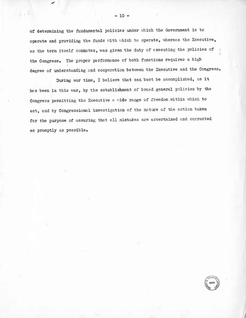 Speech of Senator Harry S. Truman Before the Meeting of the National Association of Accident and Health Underwriters at St. Louis, Missouri