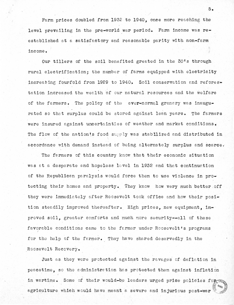 National Independent Committee for Roosevelt and Truman - Source Material