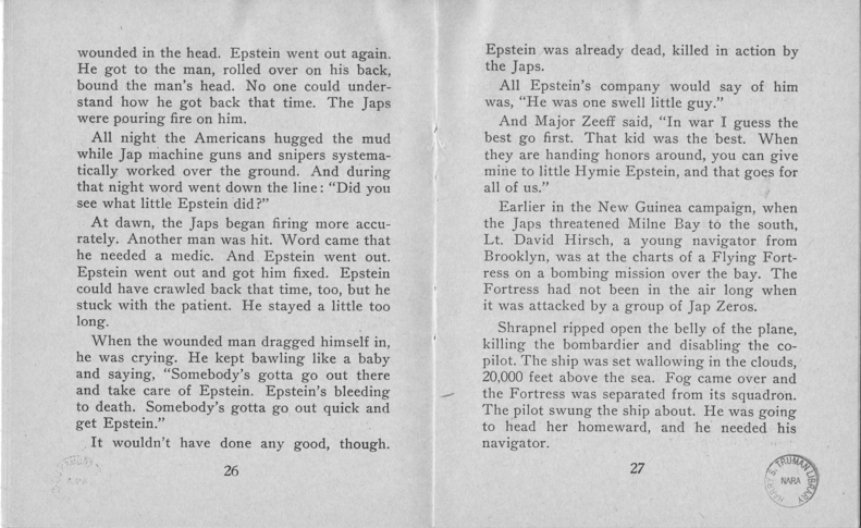 Booklet, Jewish Information Series No. 3, "In Freedom's Cause"