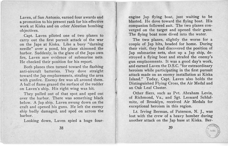 Booklet, Jewish Information Series No. 3, "In Freedom's Cause"