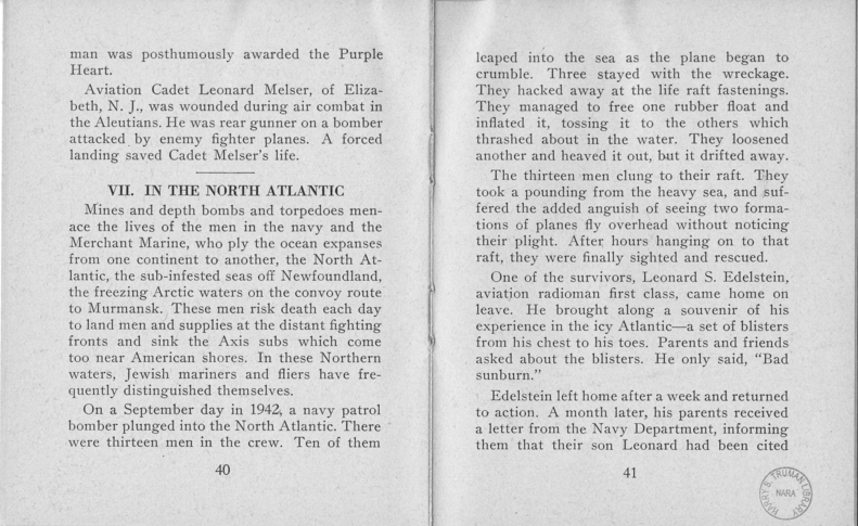 Booklet, Jewish Information Series No. 3, "In Freedom's Cause"