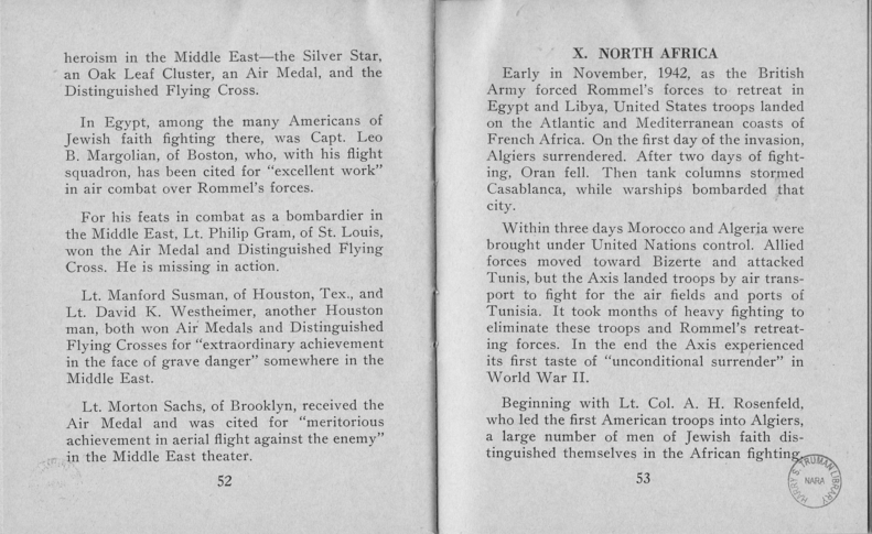 Booklet, Jewish Information Series No. 3, "In Freedom's Cause"