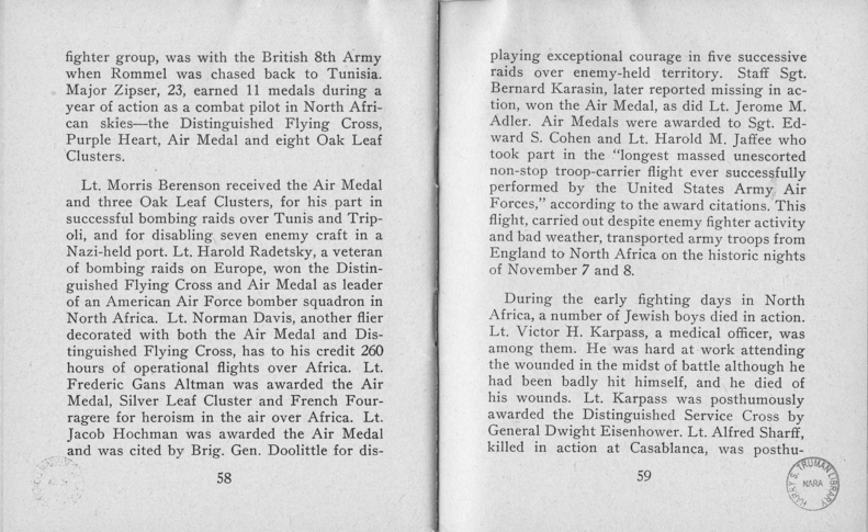 Booklet, Jewish Information Series No. 3, "In Freedom's Cause"