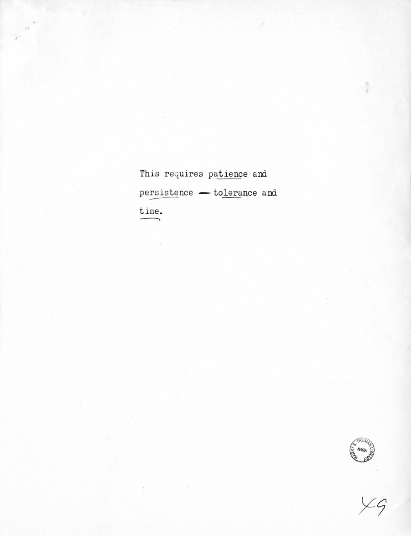 Reading Copy of Speech of Vice President Harry S. Truman in Baltimore, Maryland