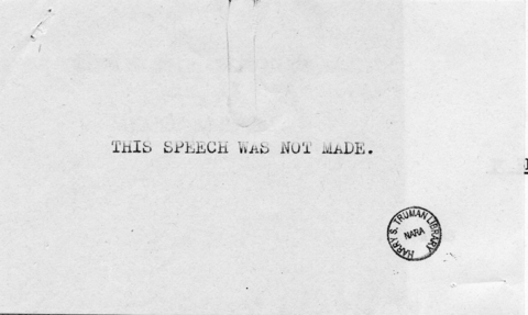 Speech of Vice President Harry S. Truman at National Police Academy Graduation Exercises, Federal Bureau of Investigation, Washington, D.C.