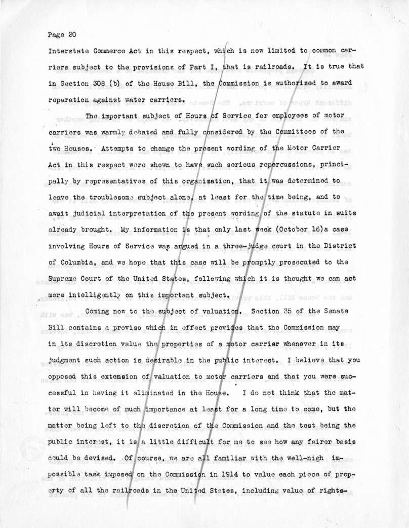 Draft Speech of Senator Harry S. Truman at New York City, New York