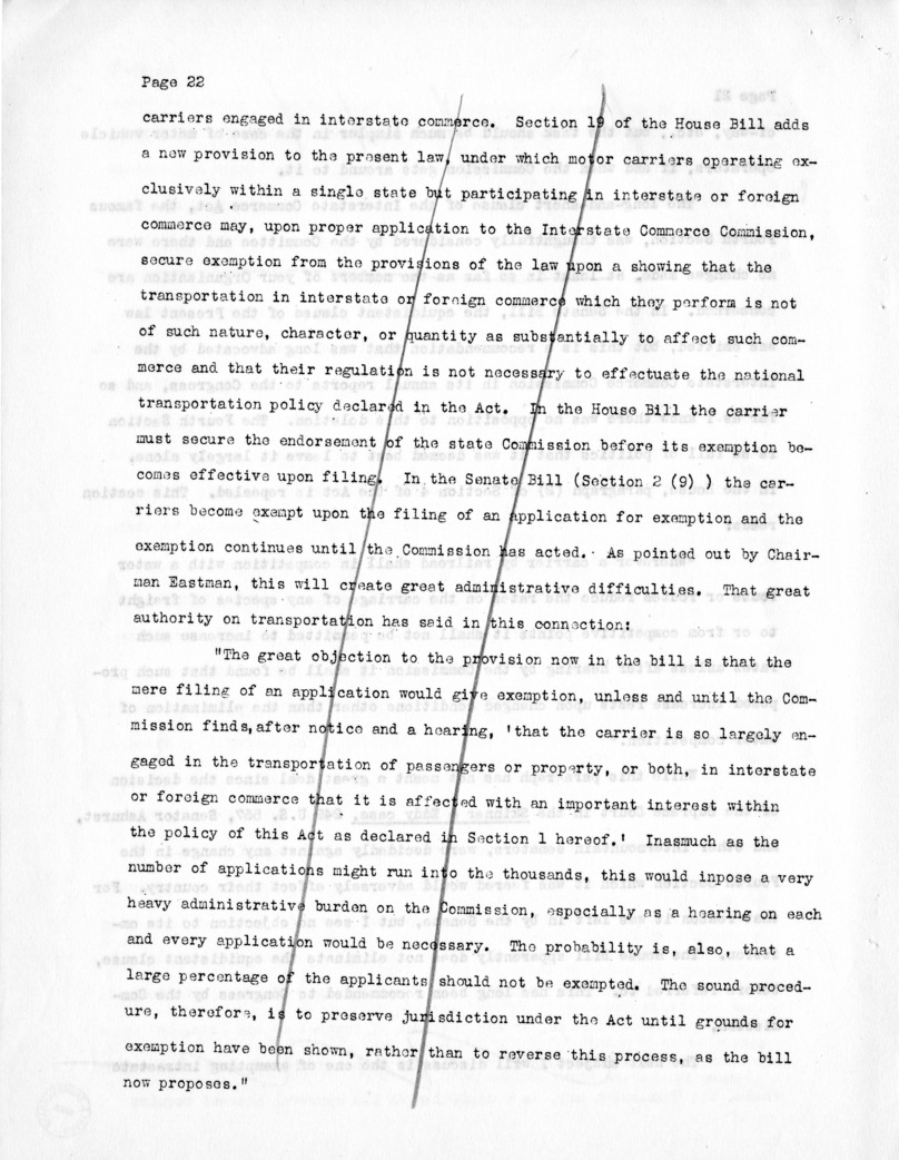 Draft Speech of Senator Harry S. Truman at New York City, New York