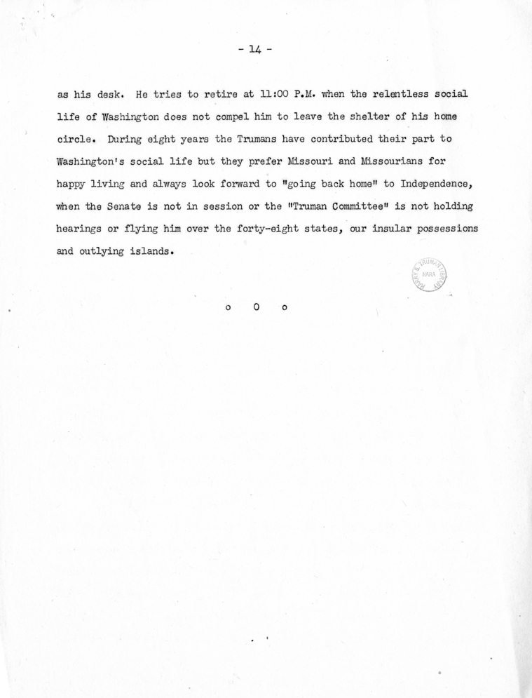 "Harry S. Truman, U.S. Senator and Foreman of the the Senate's War Grand Jury" by Leighton Shields