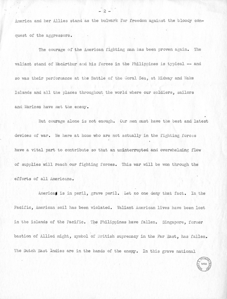 Speech of Senator Harry S. Truman at Pratt and Whitney Plant Ceremony