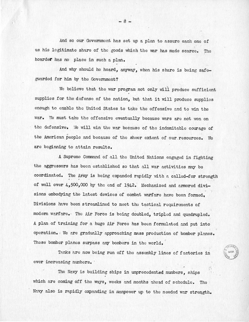 Speech of Senator Harry S. Truman in Jackson Country, Missouri