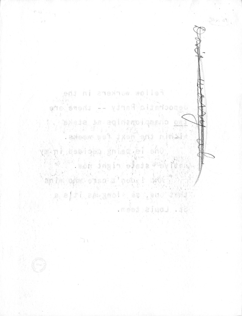 Draft of Radio Remarks of Vice Presidential Candidate Harry S. Truman